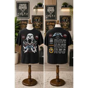 Exit 111 Festival 2019 Graphic Band T-Shirt Size Small Guns N' Roses Slayer
